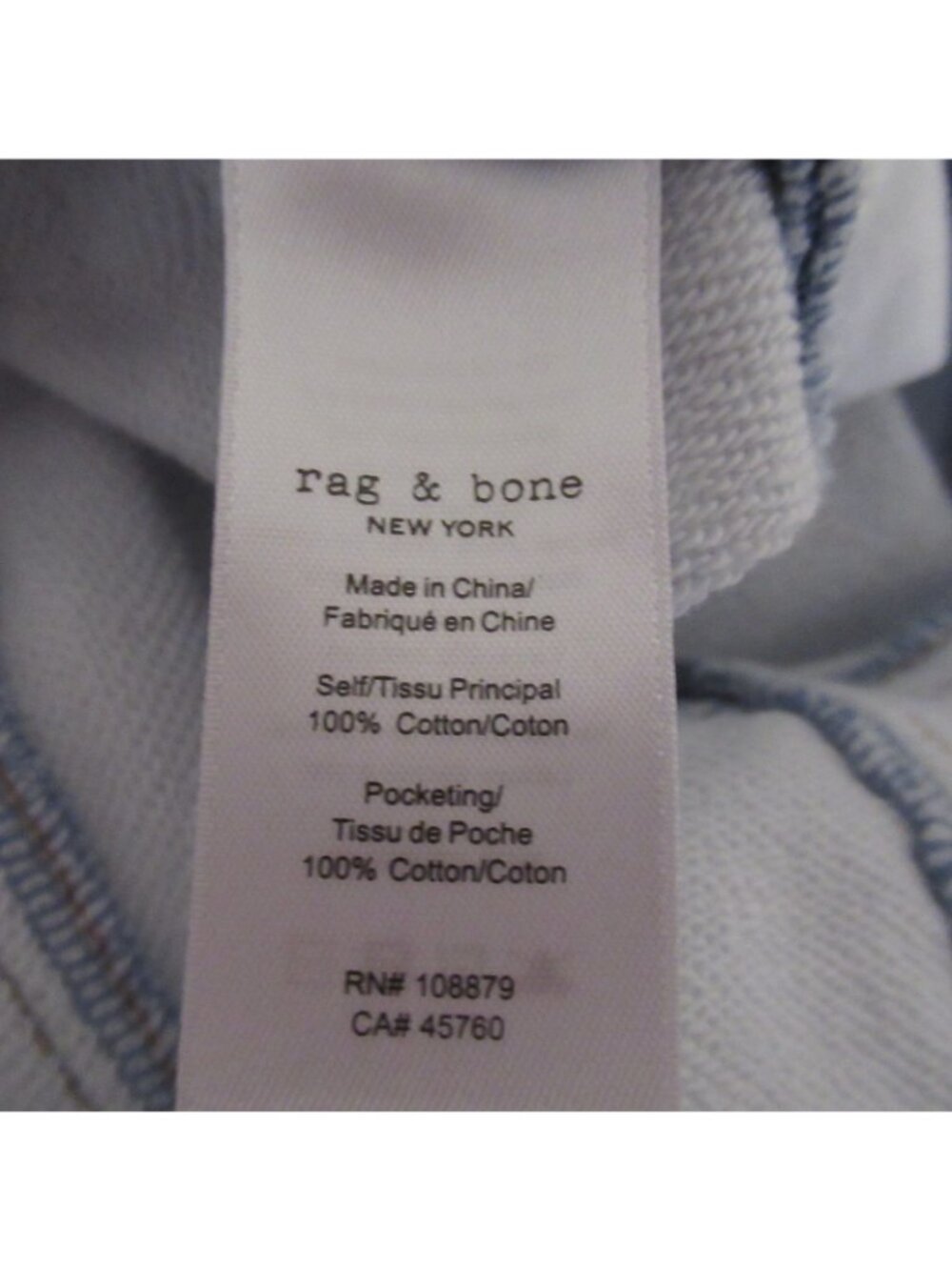 Rag & Bone Jeans 26 High Rise Ultra Wide Leg Light Wash Lightweight - Picture 6 of 7